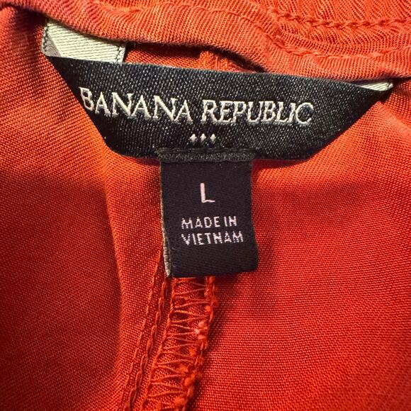 Banana Republic Burnt Orange Lightweight SZ L Joggers - Picture 4 of 8